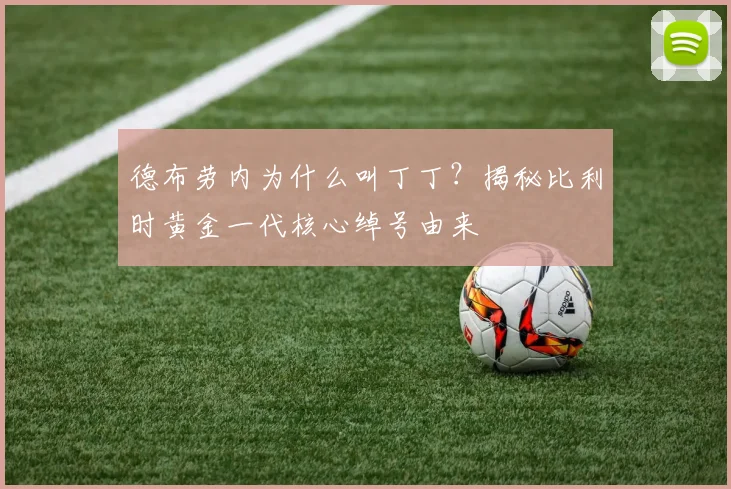 德布劳内为什么叫丁丁？揭秘比利时黄金一代核心绰号由来